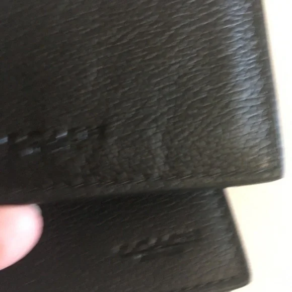 Men’s black leather Coach 3 in 1 wallet NWT. ID card holder slides out - Picture 10 of 16
